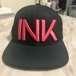 Pink INK ADDICT Embroidered Snap Back Hat